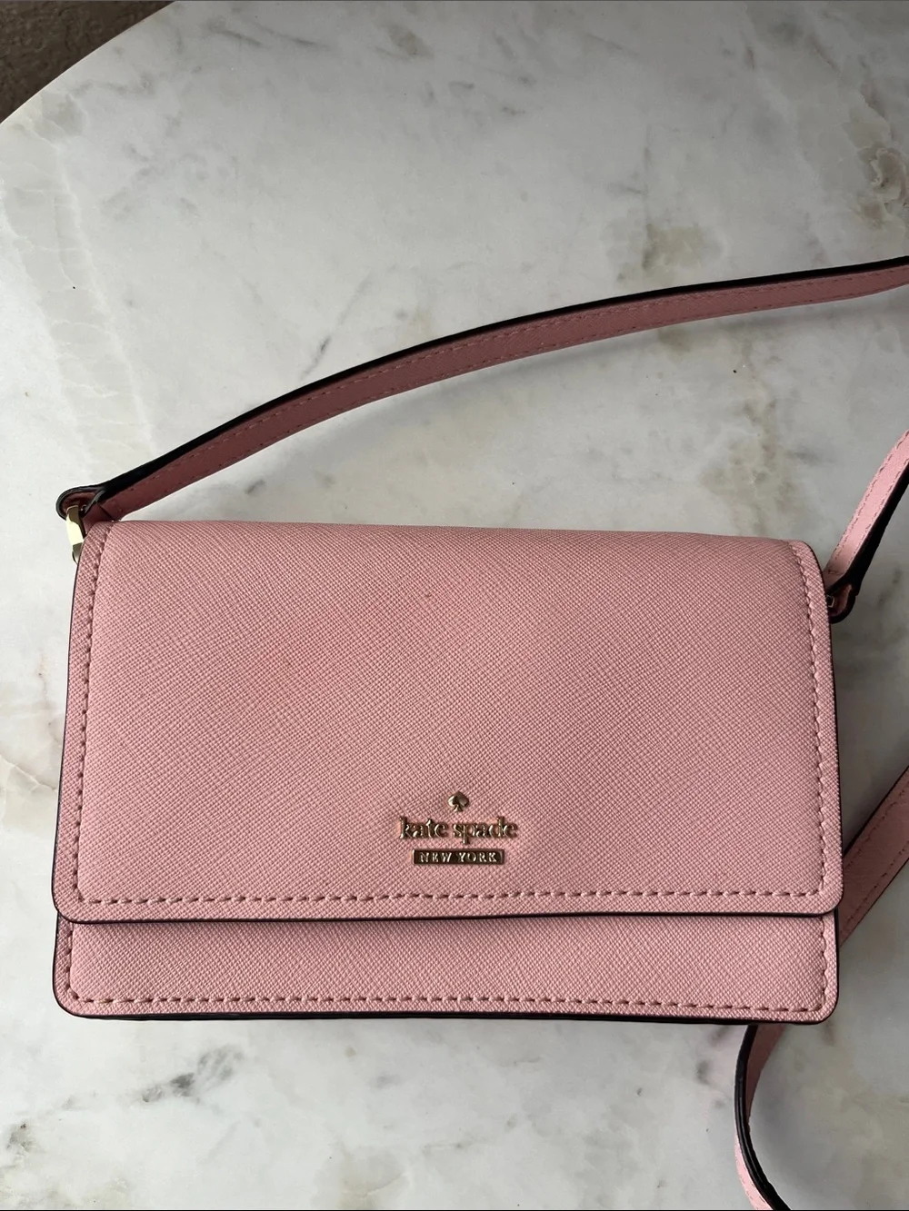kate spade Light Pink Leather Crossbody Bag